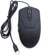 CBUS Wired USB-C Mouse 6 Button Silent Click Ergonomic LED Backlit 4 DPI Speeds
