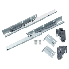 Soft-Close 12" Drawer Slides, Ball Bearing Full Extension, Hidden Mount