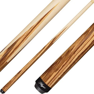 Players E5100 Pool Cue   Exotic Zebrawood Sneaky Pete Style, 18 21 oz Maple