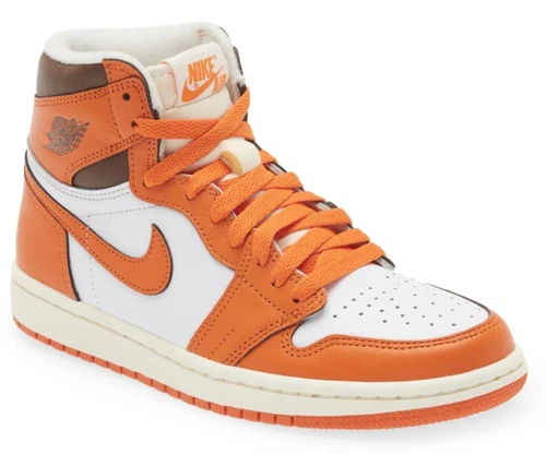 Nike Women's Air Jordan 1 Retro Hi Sneaker Shoes White Starfish DO9369-101 US 11