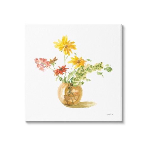 Summer Floral Vase Canvas Wall Art by Danhui Nai