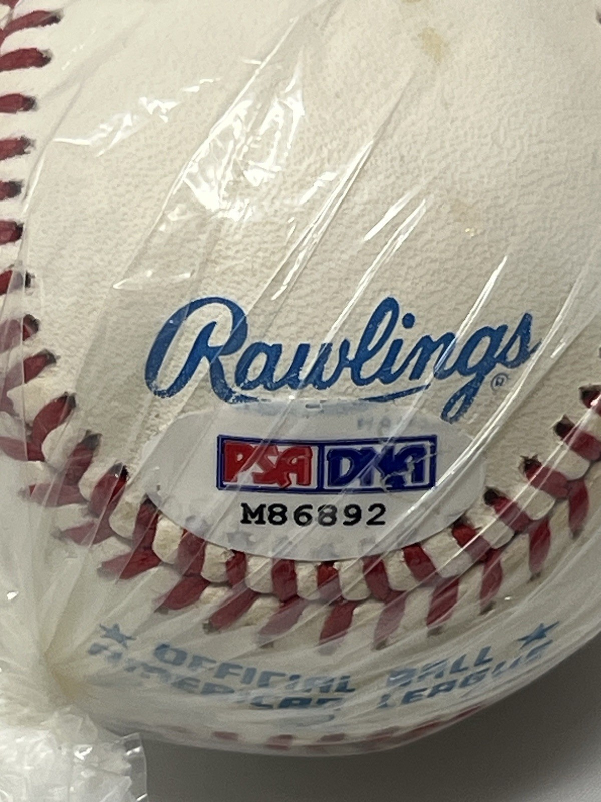 Mickey Mantle Signed Autographed Rawlings Baseball PSA DNA view 3