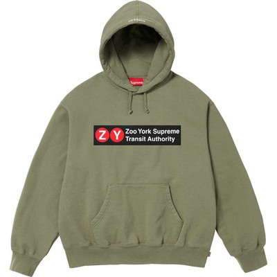 Supreme Zoo York Hooded Sweatshirt Light Olive | eBay