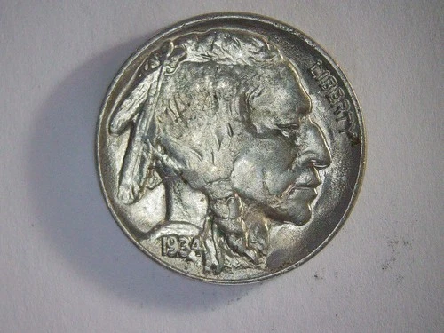 1934 Buffalo Nickel AU About Uncirculated — Strong Details — Free Shipping