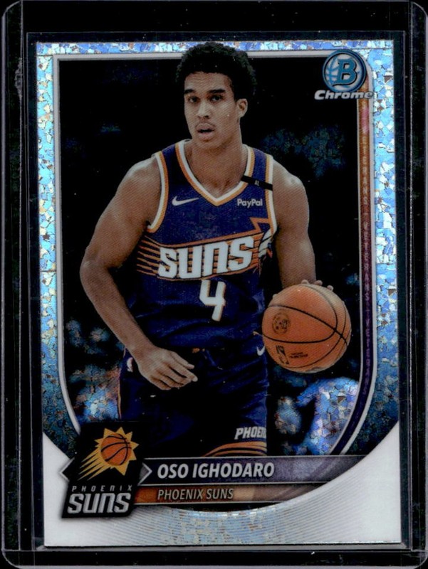 2025-26 Bowman Oso Ighodaro Chrome Mini Diamond Refractor #BCV-196 Suns