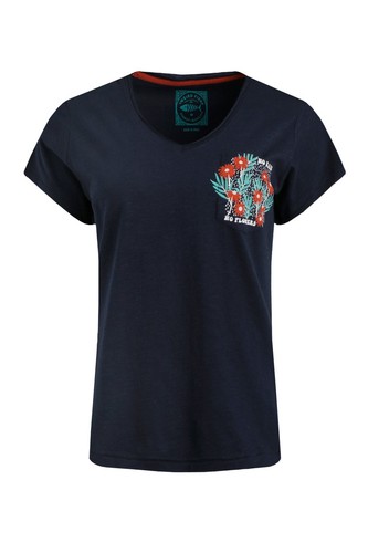 Weird Fish No Rain No Flowers Organic Cotton Slub Pocket T-Shirt - Picture 2 of 14