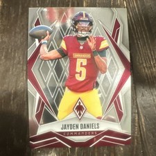 2025 Panini Phoenix Jayden Daniels #8 Silver Commanders NFL Football Card