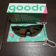 PREOWNED: Goodr The Jungle Is My Gym - Green Polarized Shield Sunglasses