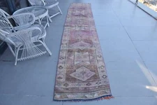 Floor Rug, Vintage Rug, Turkish Rugs, 2.3x11.7 ft Runner Rugs, Oushak Rug