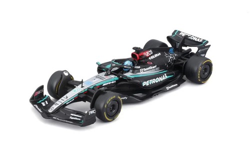 2024 MERCEDES-BENZ AMG PETRONAS W/DRIVER 1/43 DIECAST CAR BBURAGO 18-38209/63 - Picture 2 of 6