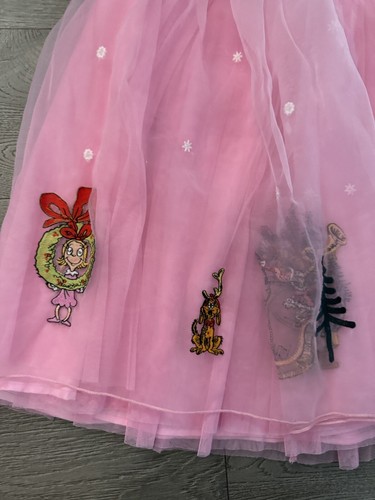 Hanna Andersson Dr. Seuss Grinch Embroidered Tutu Skirt Size L 10-12 Pink Cindy - Picture 18 of 24