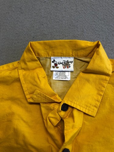 Walt Disney World Kids Button Up Shirt Youth Boys XL Mickey/Pluto Sunset Collar - 第 2/4 張圖片