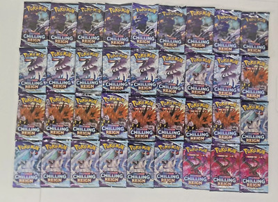 Pokemon 36 x Chilling Reign Sealed Booster Packs (Equal to Booster