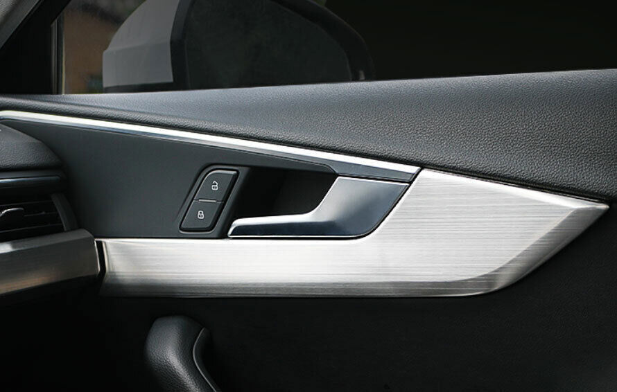 Fit For Audi A4 A5 2017 2018-2021 Silver Steel Inner Door Panel
