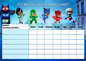 Pj Masks Reward Chart