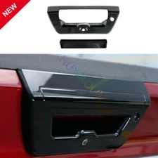 For Ford F150 2015-2019 Black 2pcs Tailgate Door Handle Cover Trim Decor Bezel