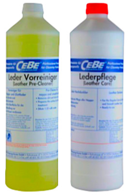 CEBE Leder Reiniger+Pflege - Möbel Autositze Lederjacke Farbauffrischer Restorer