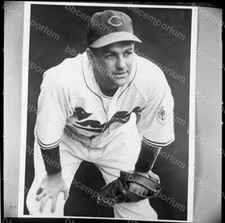 Lou Boudreau Cleveland Indians Medium Frame Negative - Jim Rowe Archive W457