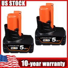 2 Pack For M12 12V Lithium XC 5.0Ah Extended Capacity Battery 48-11-2460 5000mAh