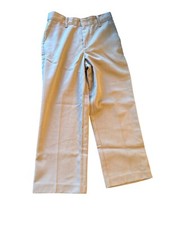 Perry Ellis Portfolio Boys Taupe Dress Pants Size 7 Reg Adjustable Waist Polyest