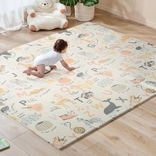 Doppelseitige Baby-Krabbelmatte 180x200cm faltbar wasserfest Schaumstoff NEU