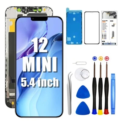 EFAITHFIX Display Für iPhone 12 Mini Ersatz OLED INCELL Bildschirm LCD 3D Touch Screen Kit