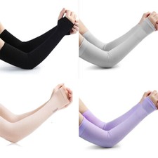 Ice Silk Sunscreen Cuff Women Uv Sun Summer Men Sleeves Arm Sleeve Gloves
