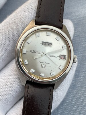 Vintage Citizen crystal Seven Automatic President Style Men Watch