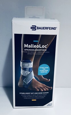 Bauerfeind MalleoLoc Ankle Splint Stabilizer Support For Right Ankle Size 1