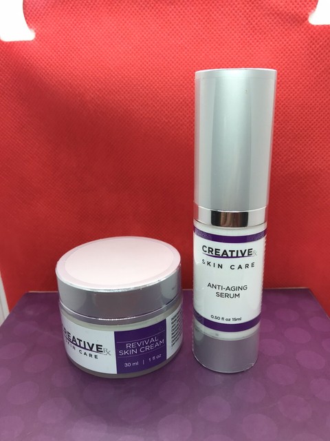 CreativeRx Revival Skin Care Cream 1floz+Anti-Aging Eye Serum 0.5floz