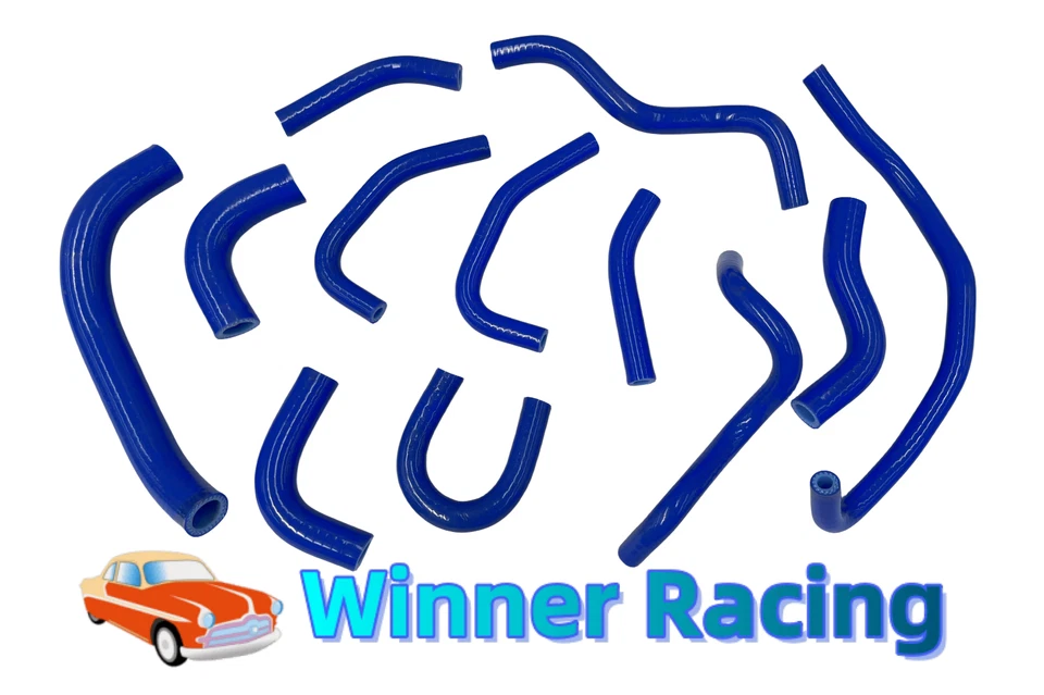 silicone heater hose kit for TOYOTA SUPRA JZA80 2JZ-GTE Turbo 1993-2002 Black - Image 4 of 4