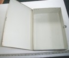 VINTAGE 1962 GILBERT ALL METAL MICROSCOPE & LAB SET BOX,  EMPTY  METAL CASE ONLY — photo 3