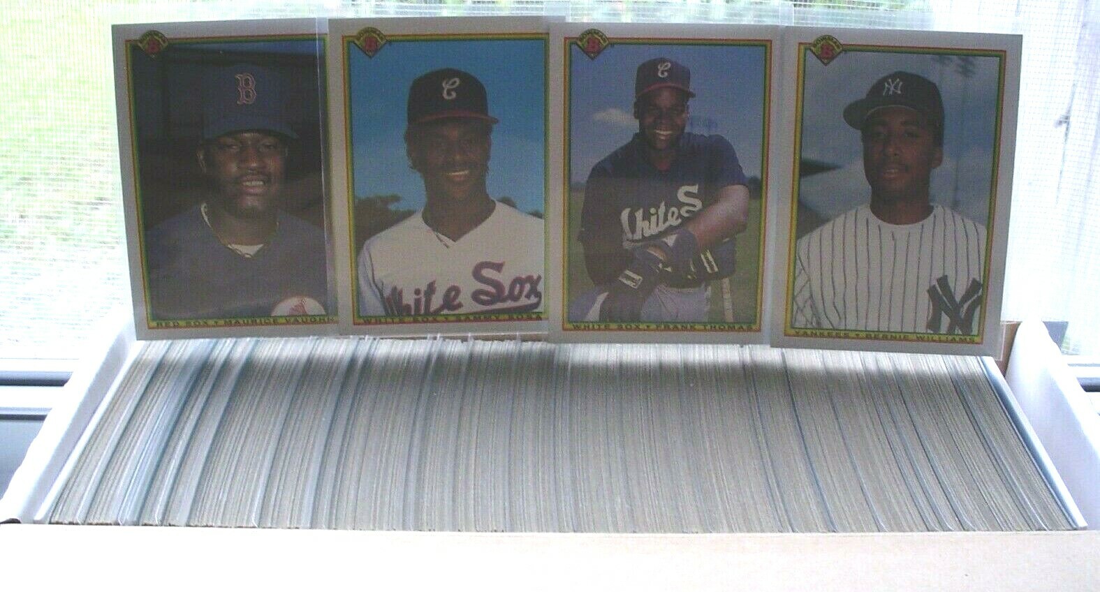 1990 BOWMAN COMPLETE SET 1-528 RC'S OF FRANK THOMAS, SAMMY SOSA, BERNIE WILLIAMS