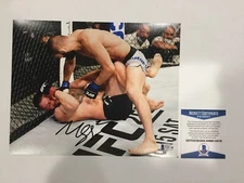 Khamzat Chimaev BORZ Signed Autographed 8x10 Photo BECKETT BAS COA e