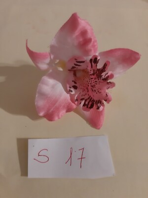 S17-ORCHIDEE BLUME ZUBEHÖR ER KLEID ODER HAARE AUS STOFF CM. 6 ROSA