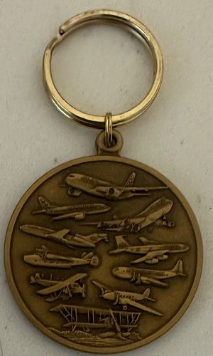Boeing Spares Distribution Center Sea Tac Washington Airplane Coin Keychain Fob