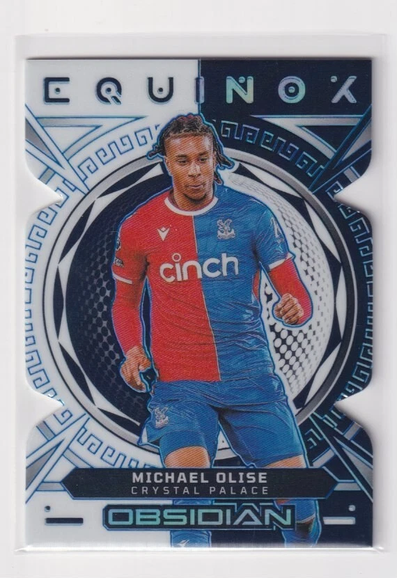 2023-24 Panini Obsidian Michael Olise #4 Blue Die Cut /30 Equinox Crystal Palace