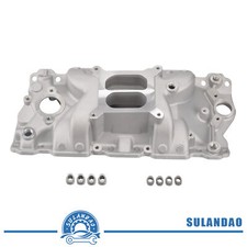Fit 1957-1986 Sbc Chevy V8 305 327 350 400 High Rise Intake Manifold Dual Plane