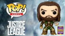 Funko Pop! DC COMICS LIGA DE LA JUSTICIA AQUAMAN Y CAJA MADRE FIGURA VINILO SDCC 2017