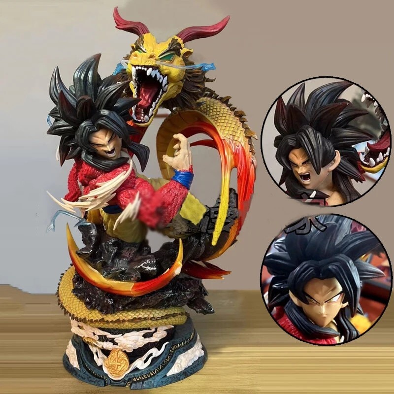 Figurine Son Goku Ssj4 Dragon Ball Heroes grande statue 43 cm pour décor geek