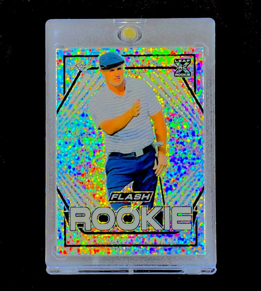 BRYSON DeCHAMBEAU ROOKIE DISCO REFRACTOR ULTRA RARE White Holo Golf RC - Image 2 of 4