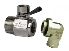 EZ Oil Drain Valve With 90 Degree Barb Detroit 50 60 Series 3/4-14NPT thread