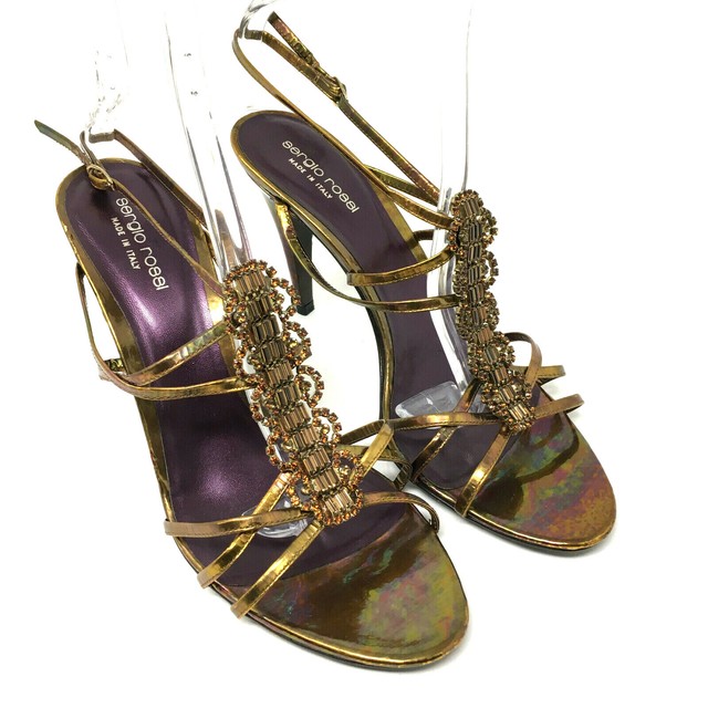 sergio rossi crystal puzzle heels