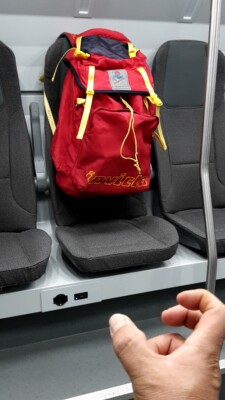 Invicta backpack Mate 3  Red USED good conditions direct from Milan Italy!!!!!!