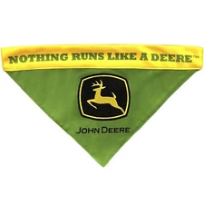 Pets First John Deere Reversible Pet Bandana for Dogs & Cats 2-sided Bandana