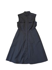 Ann Taylor sleeveless button down t-shirt dress. Women size 12 Black/pockets