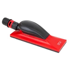 ZETA 2-¾” x 8” Dust-Free Multi Hole Vacuum Hand Sanding Block - Hook & Loop