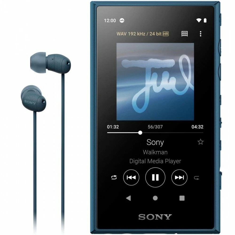 SONY Walkman 16GB A Series NW-A105HN: Blue NW-A105HN with L Earphone