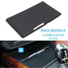 Front Console Cup Drink Holder Roller Blind Cover(A) For BMW X5 X6 E70 E71 E72