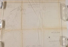 1859 U.S. Coast Survey Preliminary nautical chart map Bull’s Bay South Carolina